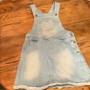Tommy Hilfiger L/G 12/14 denim overall skirt